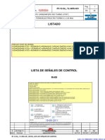 RT 10 SA YLI BRU 001 - Rev - A Lista de Señales de Control