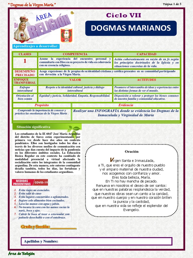 DOGMAS MARIANOS. Oficial | PDF