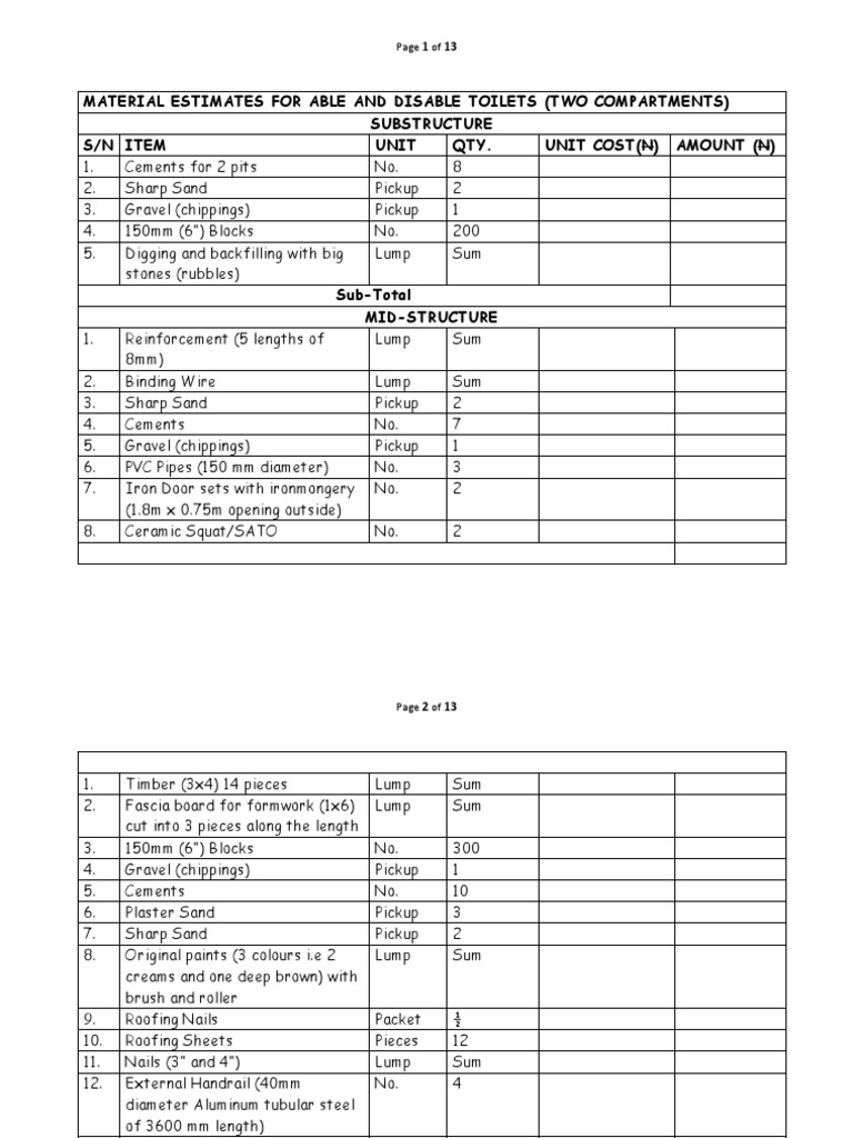Updated Smart Toilet Estimate Able and Disable 034831 PDF