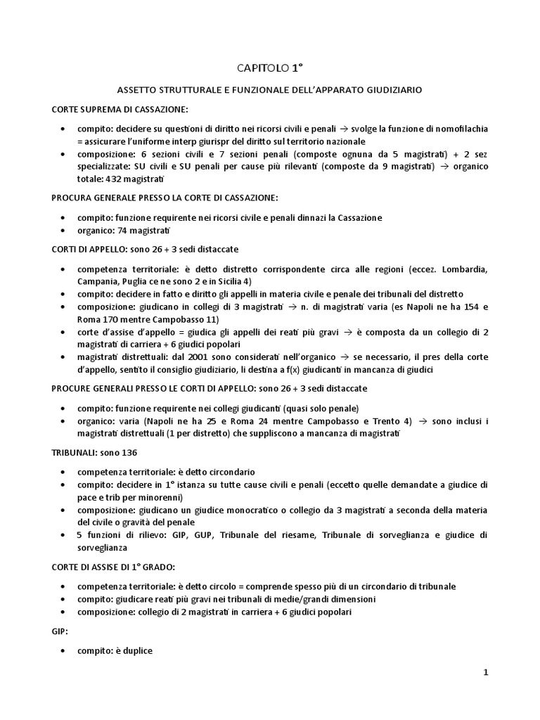Appunti Ordinamento Giudiziario PDF