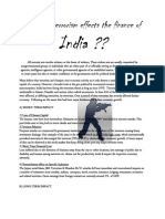 How Does Terrorism Effects The Finance of India