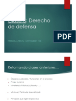 Clase 5: Derecho de Defensa: Procesal Penal - Unpaz 2022 - C3