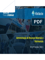 Administração de Recursos Materiais e Patrimoniais AULA 1