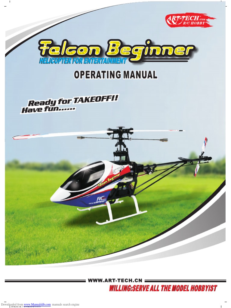 Falcon Beginner Helicopter Manual | PDF | Helicopter | Battery Charger