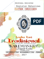 Proposal Lomba Tari Tradisional 2017 Se Tapal Kuda