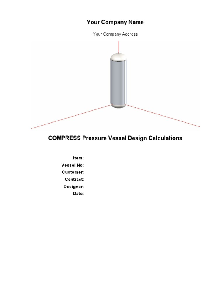 Compress Pressure Vessel Design Report | PDF