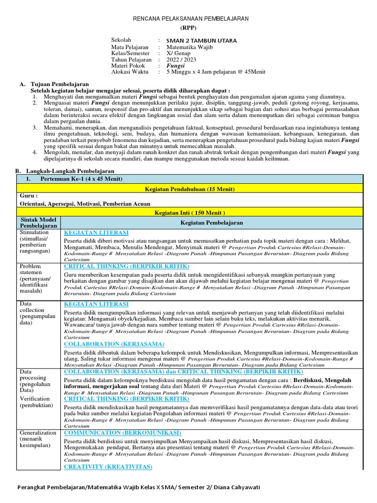 RPP Ma | PDF