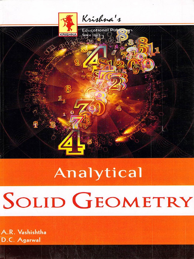Analytical Solid Geometry (Analytical Geometry of Three Dimensions) (A