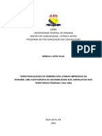 Dissertacão de Mestrado Da Área de Comunicação Socia