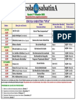 Escala Escola Sabatina 3 Trimestre 2023