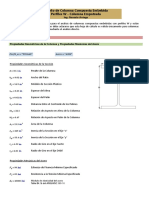 Diseño de Columna Compuesta Embebida - Compresión y Flexión (Empotrada)