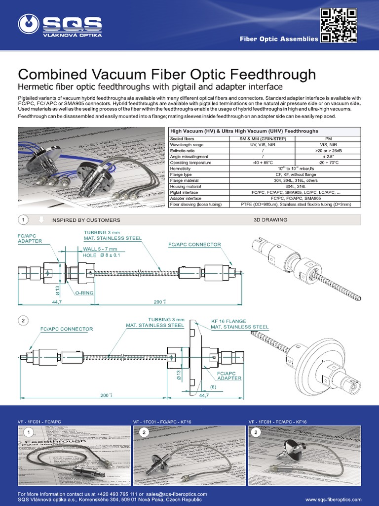 Combined Vacuum Fiber Optic Feedthrough PDF