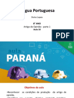 Língua - Portuguesa - 8 Ano - Slide - Aula10