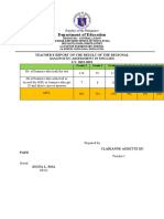 Diagnostic Test Result MPL Consolidated in Mapeh