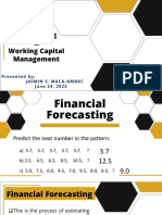 Financial Forecasting and Working Capital Management