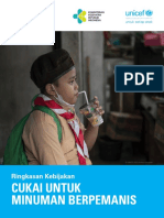 UNICEF Ringkasan Kebijakan Cukai Untuk Minuman Berpemanis