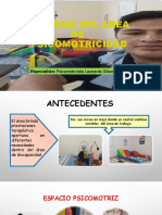 Informe Del Área de Psicomotricidad