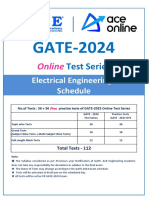 GATE 2024 EE Schedule