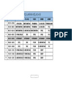 Jadwal Pelajaran Kelas 4b