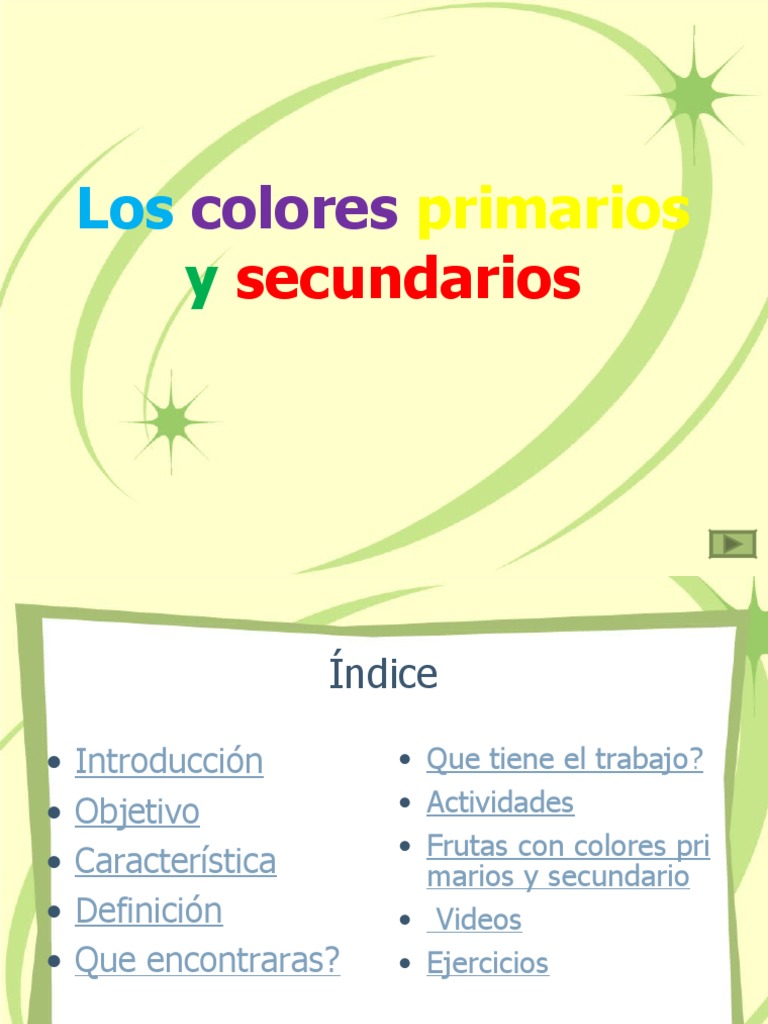 Colores Primarios y Secundarios | PDF | Color | Arco iris