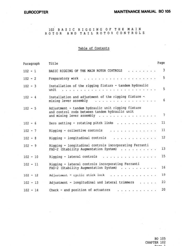 Main Rotor Controls Rigging Guide | PDF | Machines | Mechanical Engineering