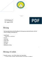 MODULE - 6.1 - PPT6.1 Mixing Solid and Pastes
