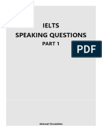 IELTS Speaking P1