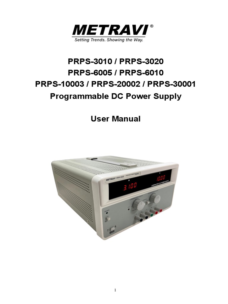 Metravi PRPS Single Channel Programmable DC Regulated Power