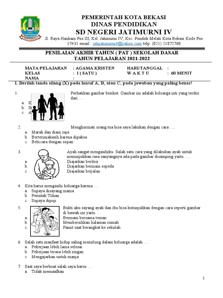 Agama Kristen Kelas 1 Pdf
