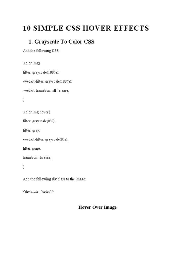 Hover Effect Download Free Pdf Optics Color