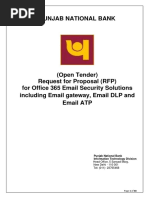 RFP For Office 365 Email Security Solutions Including Email Gateway, Email DLP and Email ATP