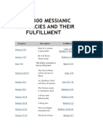 Over 300 Messianic Prophecies and Their Fulfillment