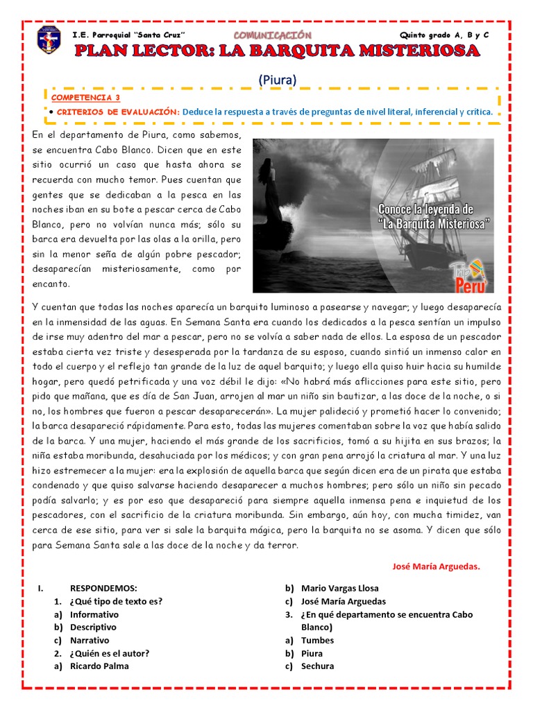 La Barquita Misteriosa 19 de Julio PDF