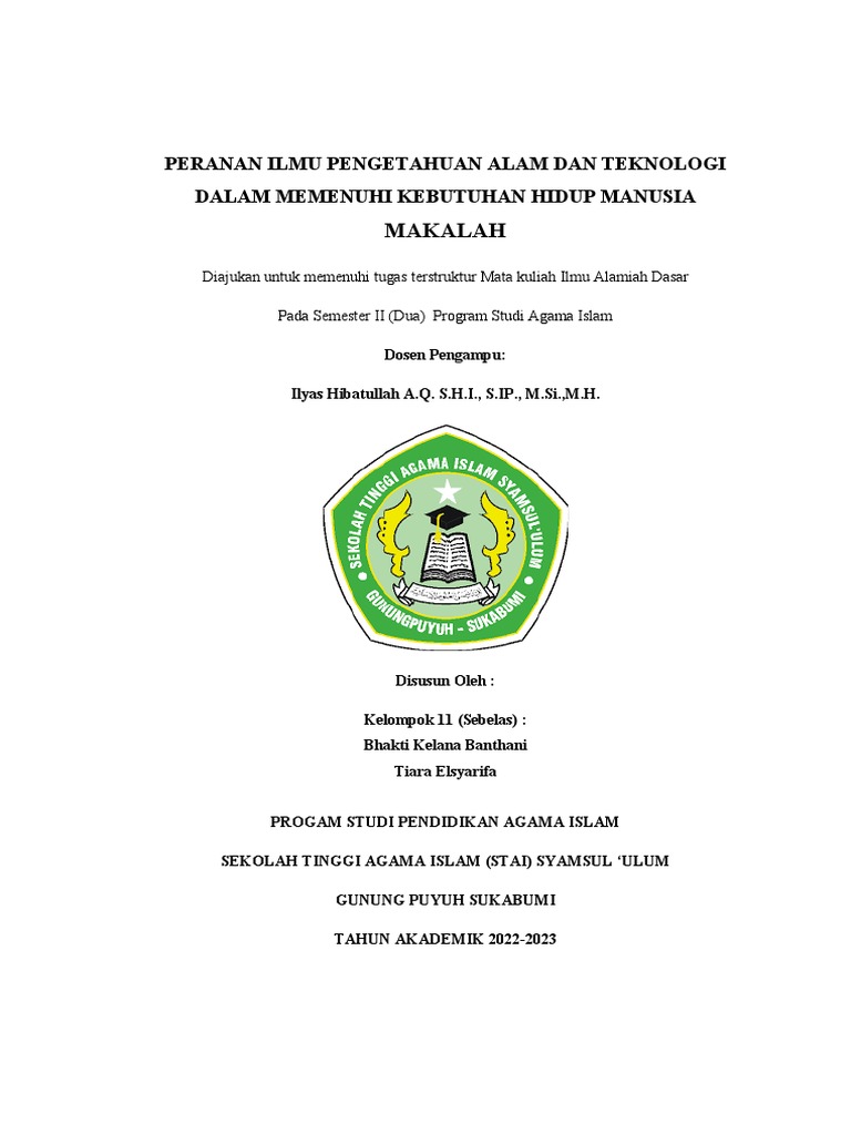 ilmu pengetahuan berkontribusi pada kesejahteraan masyarakat