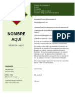 Carta de Presentación Modelo Cúbico