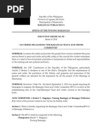 Executive Order Barangay