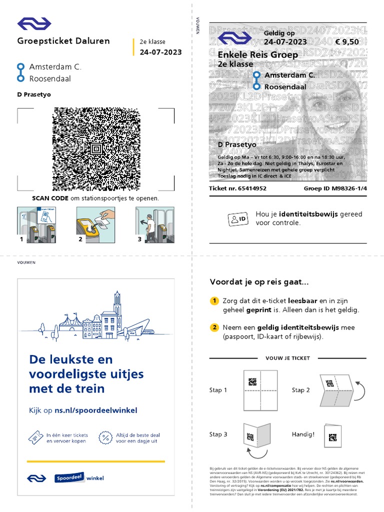 Groepsticket Daluren Amsterdam C. Roosendaal PDF