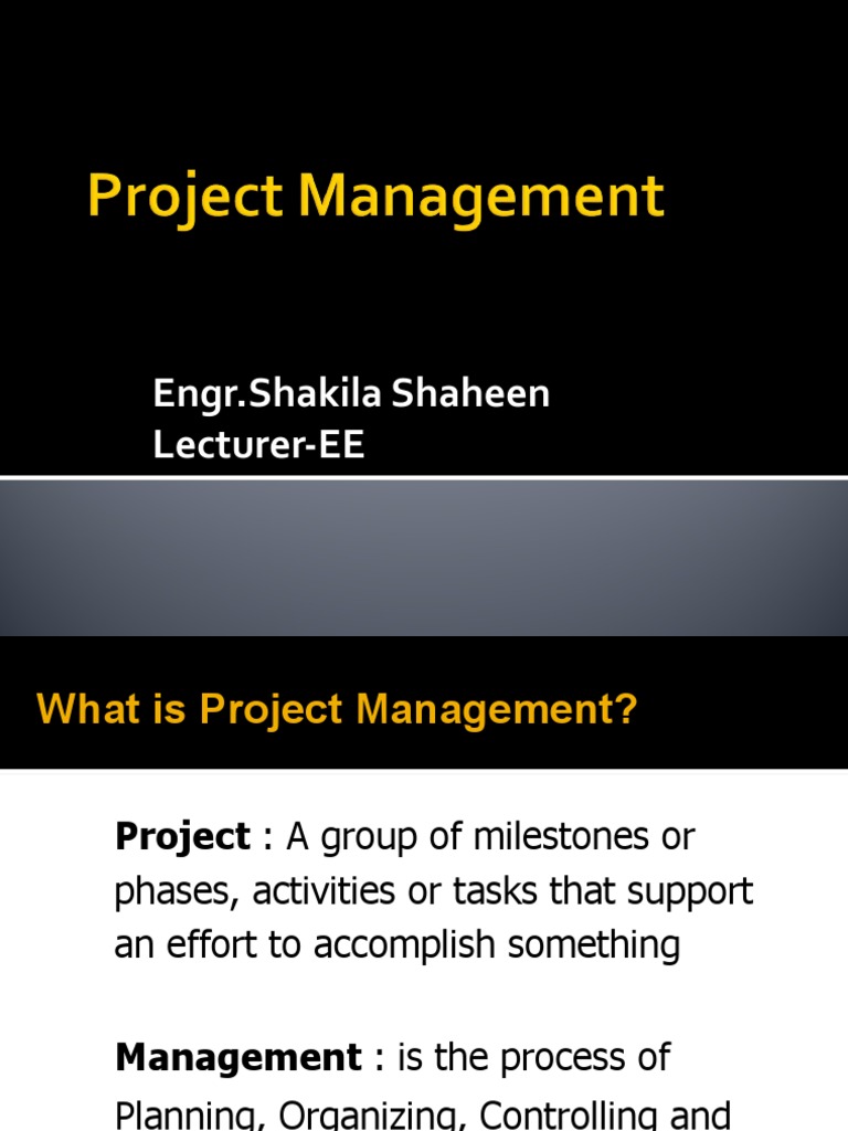 Project Management | PDF | Project Management | Goal