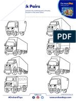 Truck Pairs Activity Sheet