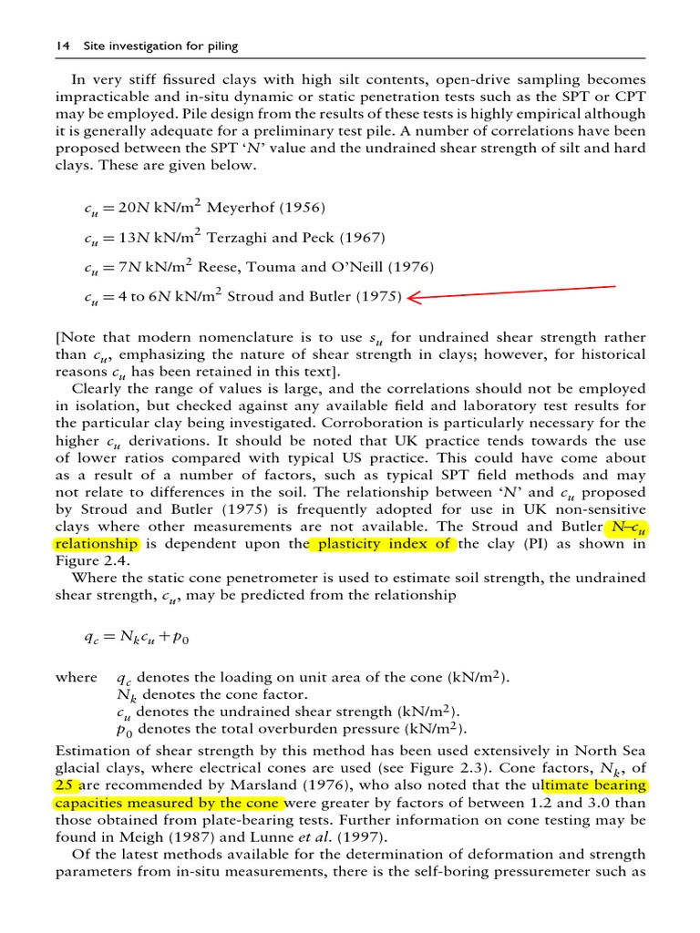 Su SPT N X 4 BAE 647Piling Engineering 23 PDF Soil Mechanics
