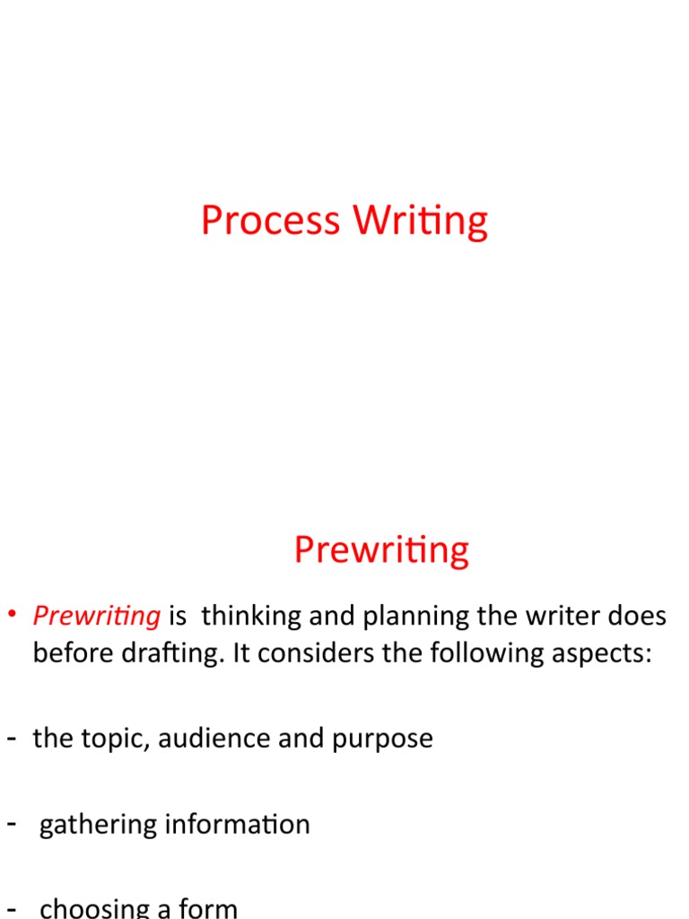 Process writing pdf