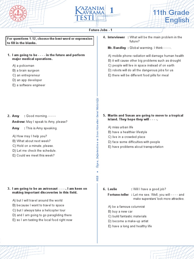 11th Grade English English | PDF