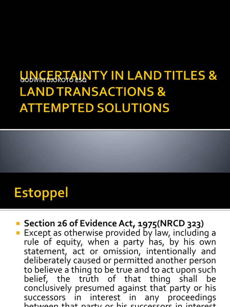 Adverse Possession Et Al PDF