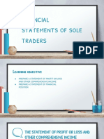 Financial Report - Sole Trader