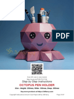 Instruction_Octopus_Pen_Holder_Papercraft_3Dfancy