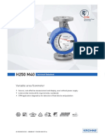 Flowmeter H250 M40 Data Sheet