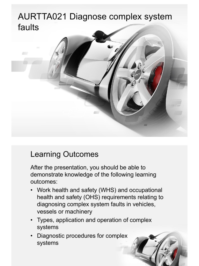 AURTTA021 Diagnose Complex System Faults PDF Anti Lock Braking
