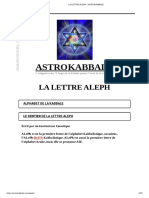 La Lettre Aleph - Astrokabbale
