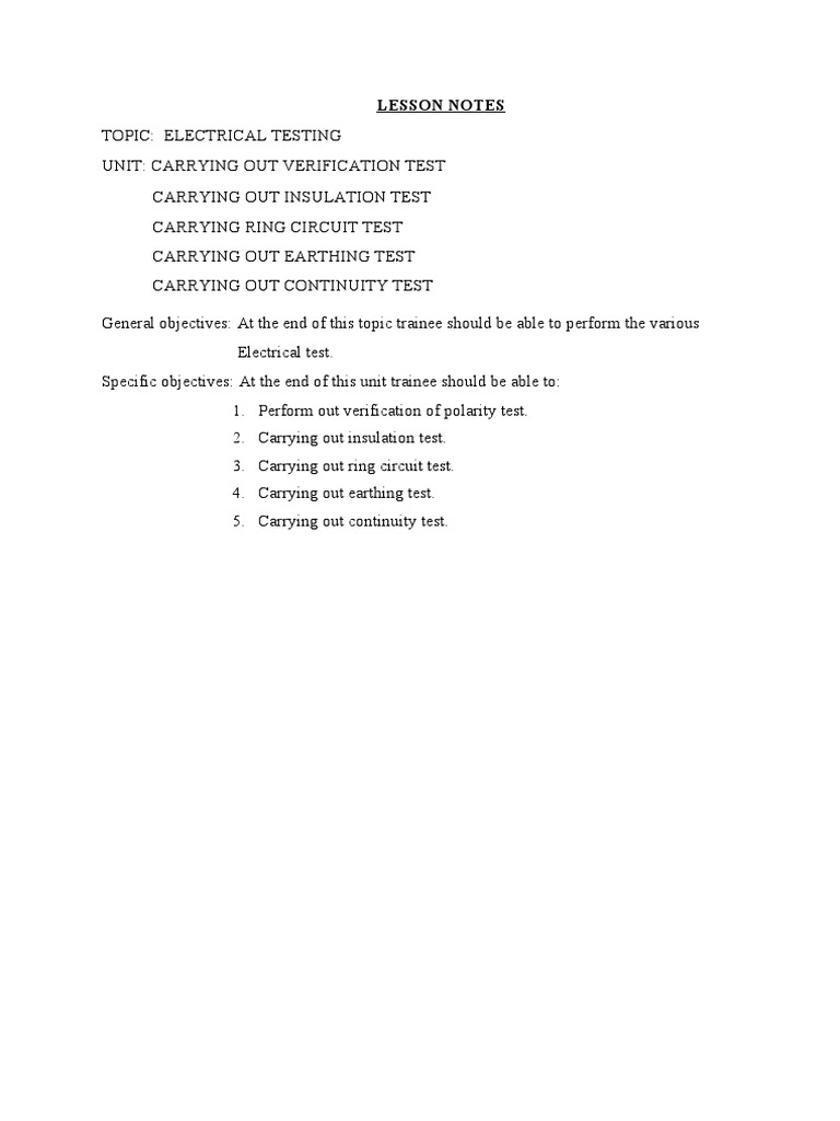 Reasons for Polarity Test Verification | PDF | Ac Power Plugs And ...