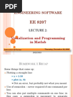 Lecture 2 - Visualization and Programming in Matlab